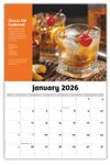 2026 Happy Hour Cocktails wall calendar