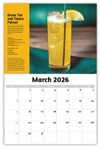 2026 Happy Hour Cocktails wall calendar
