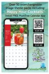 2026 Happy Hour Cocktails wall calendar