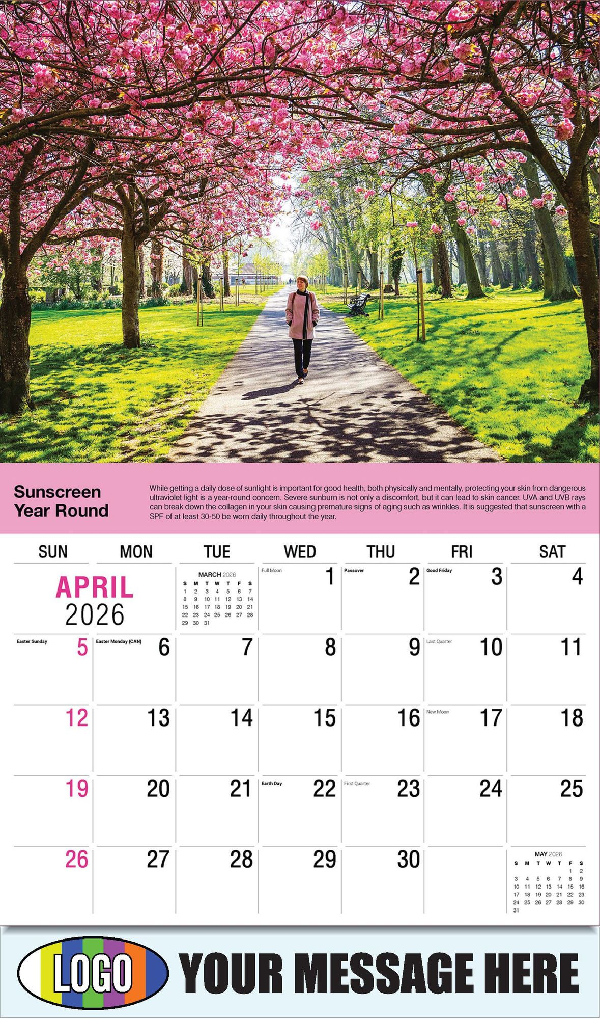 2026 Health Tips Business Promotional Calendar