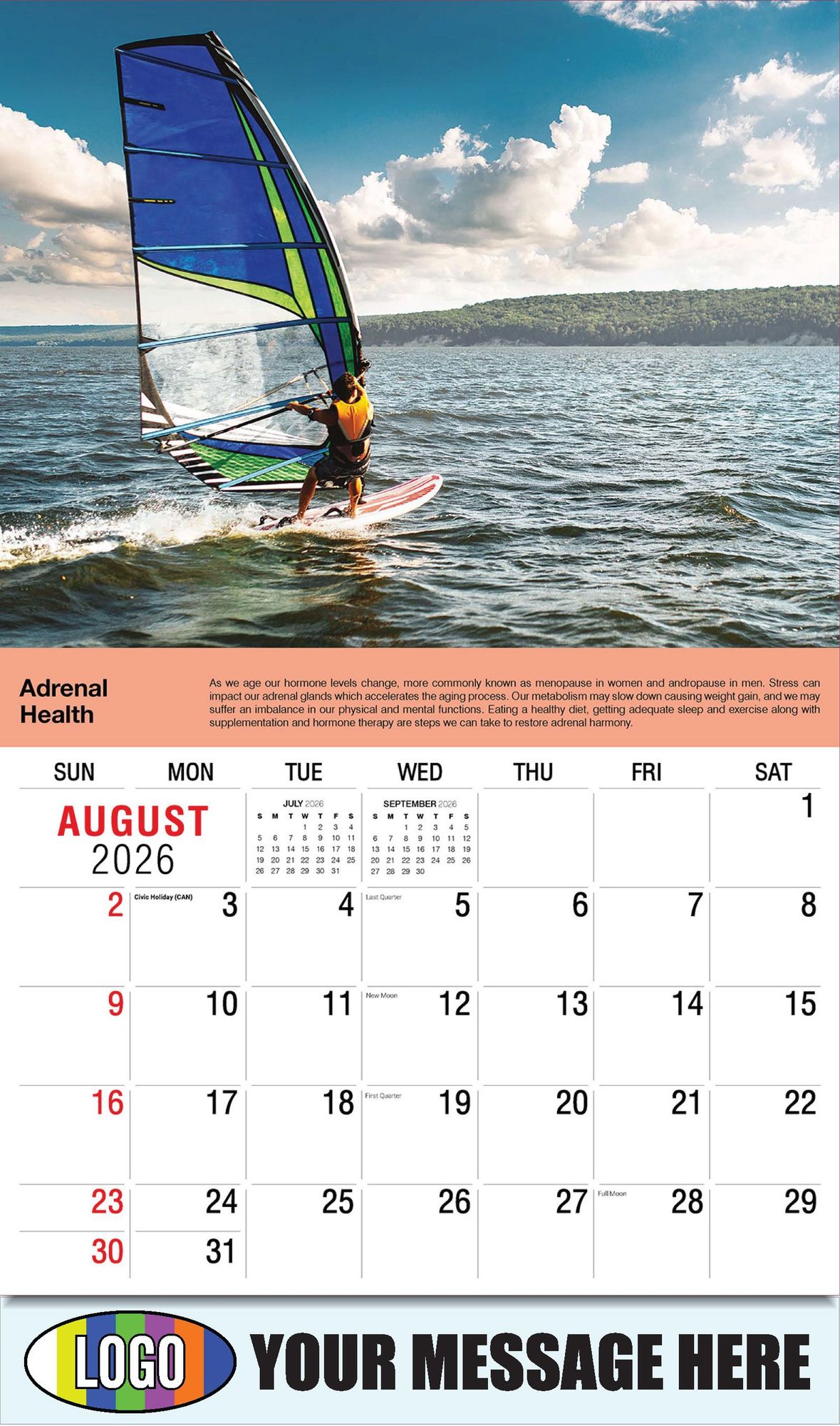 2026 Health Tips Business Promotional Calendar