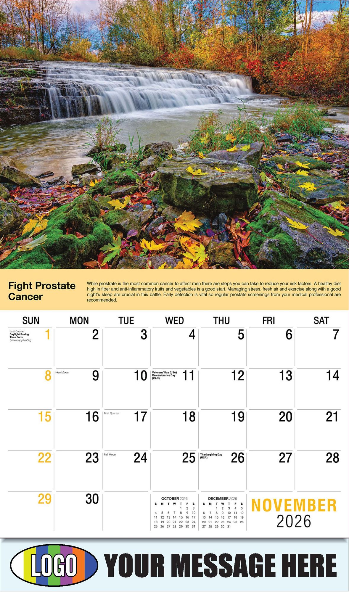 2026 Health Tips Business Promotional Calendar