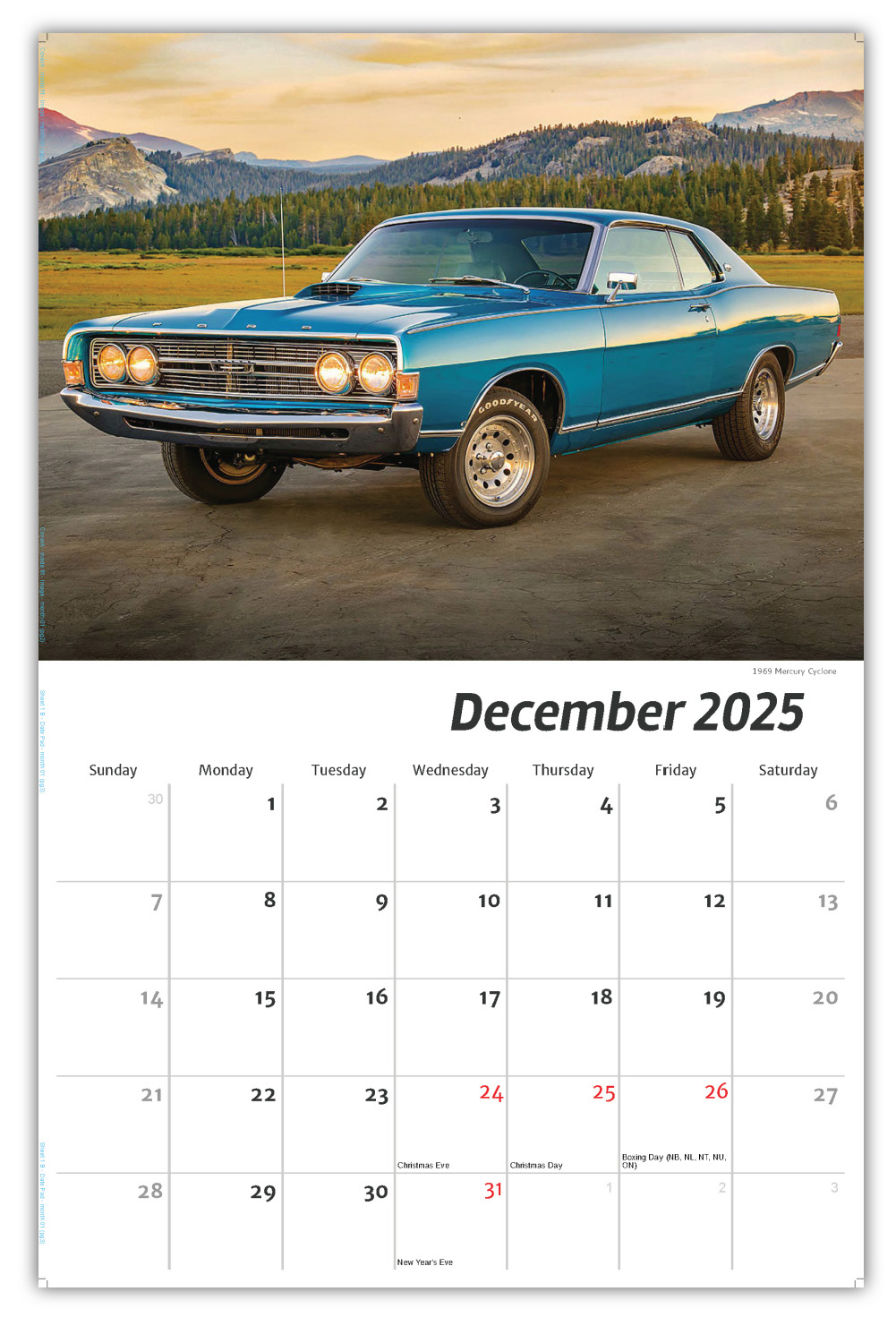 2026 Henry's Heritage - FORD cars wall calendar