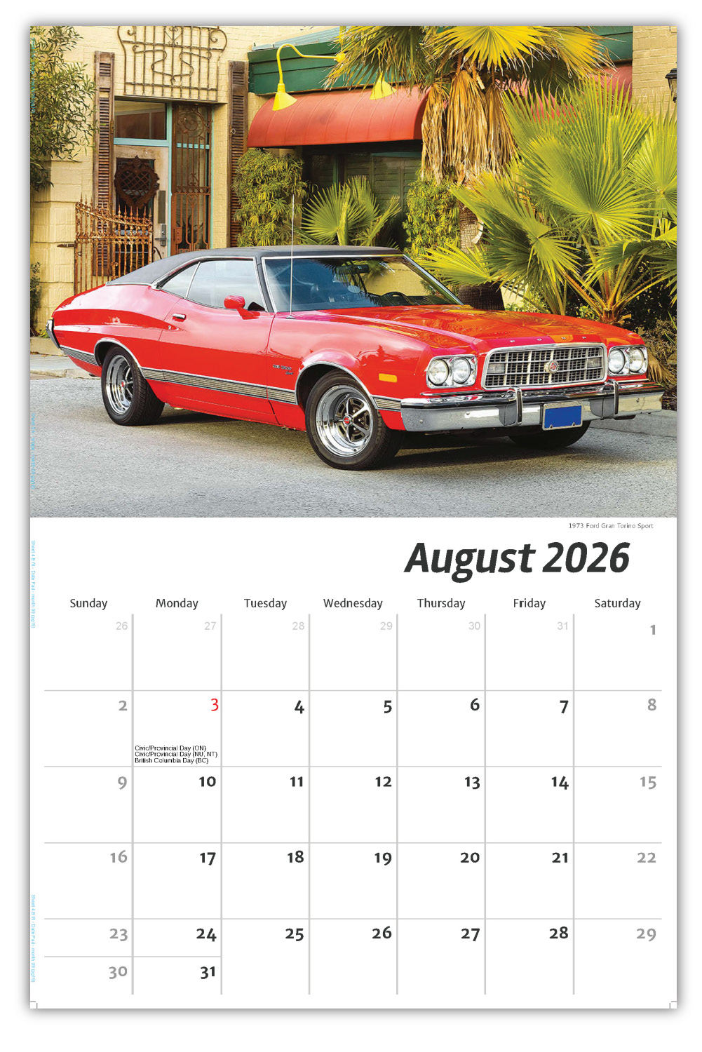 2026 Henry's Heritage - FORD cars wall calendar