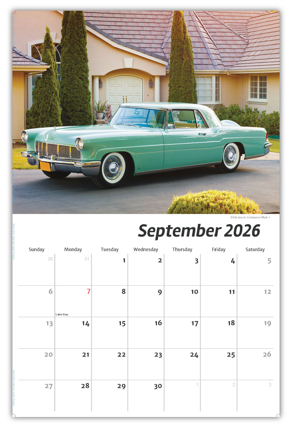 2026 Henry's Heritage - FORD cars wall calendar