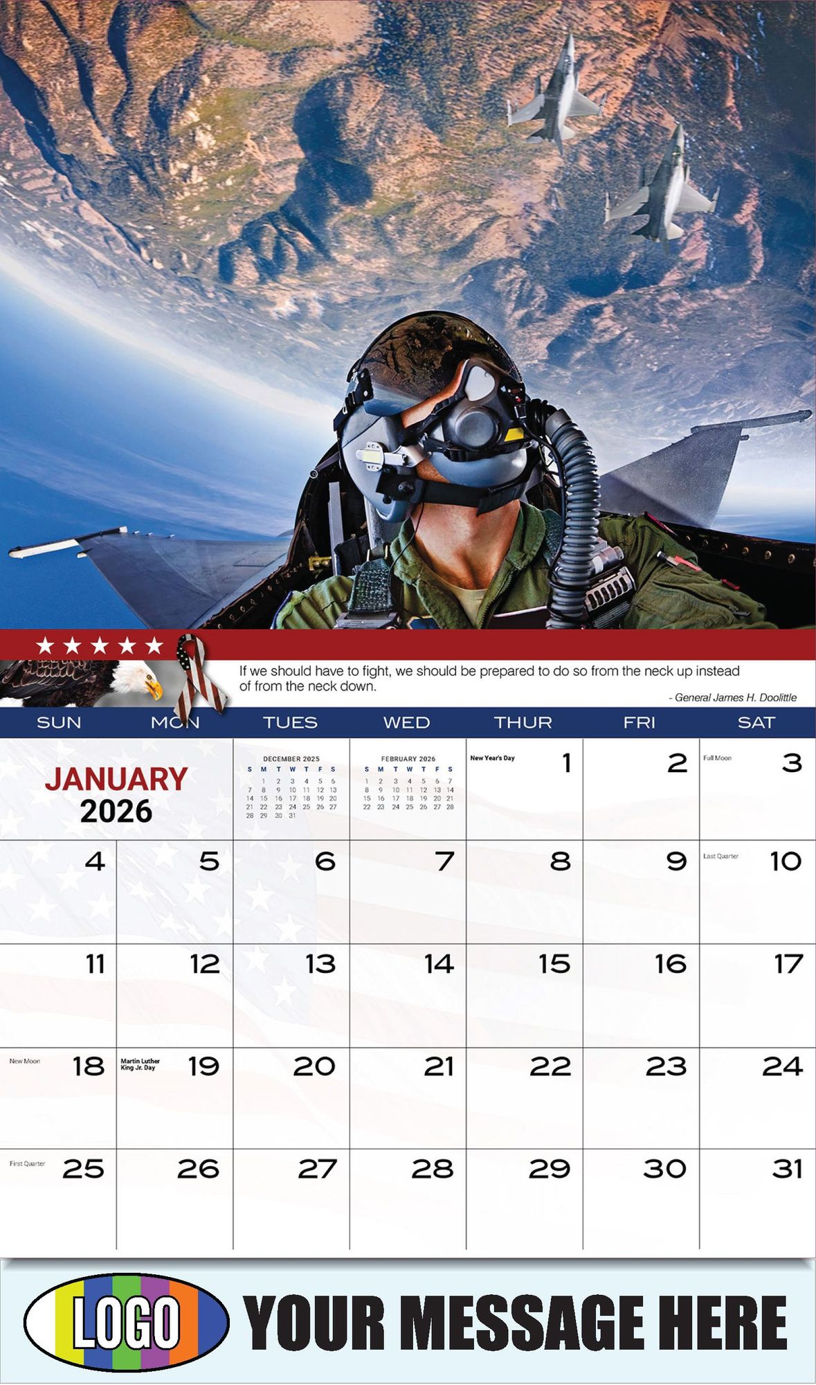 2026 Home of the Brave Business Promotional Calendar