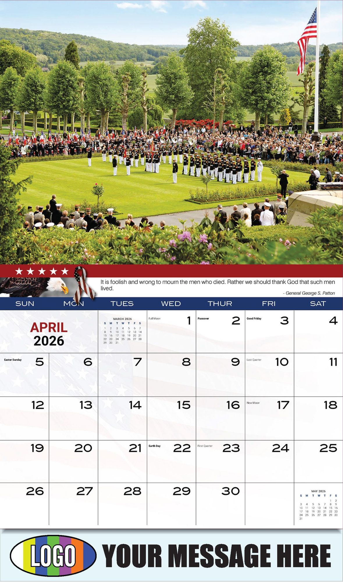 2026 Home of the Brave Business Promotional Calendar