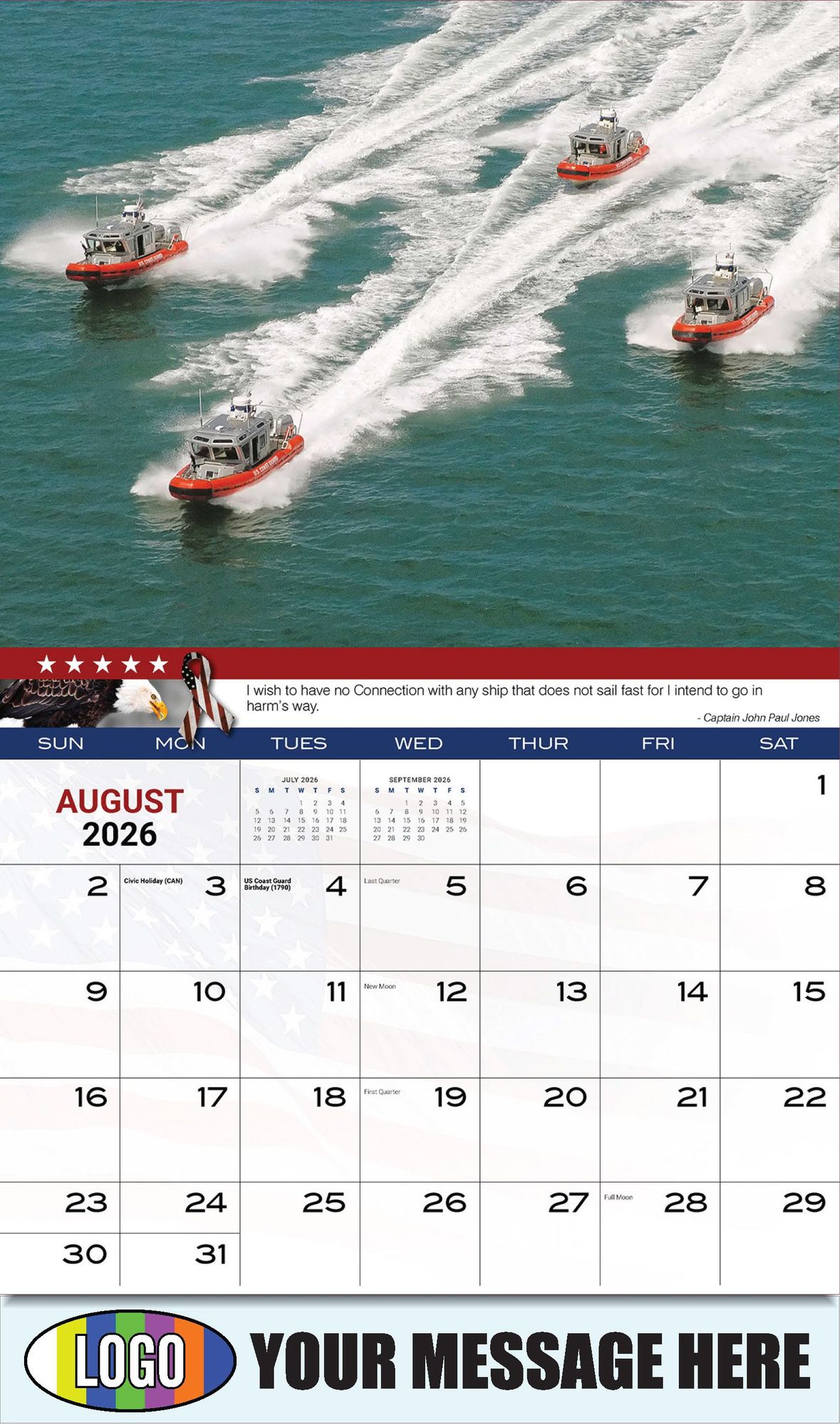 2026 Home of the Brave Business Promotional Calendar