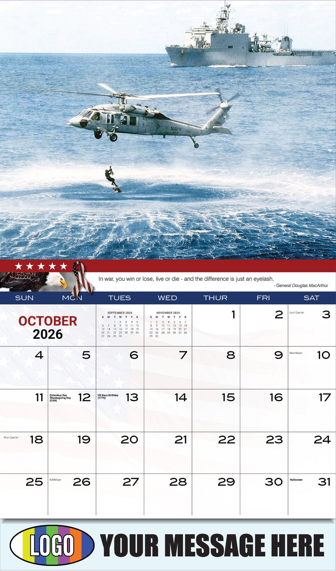 2026 Home of the Brave Business Promotional Calendar
