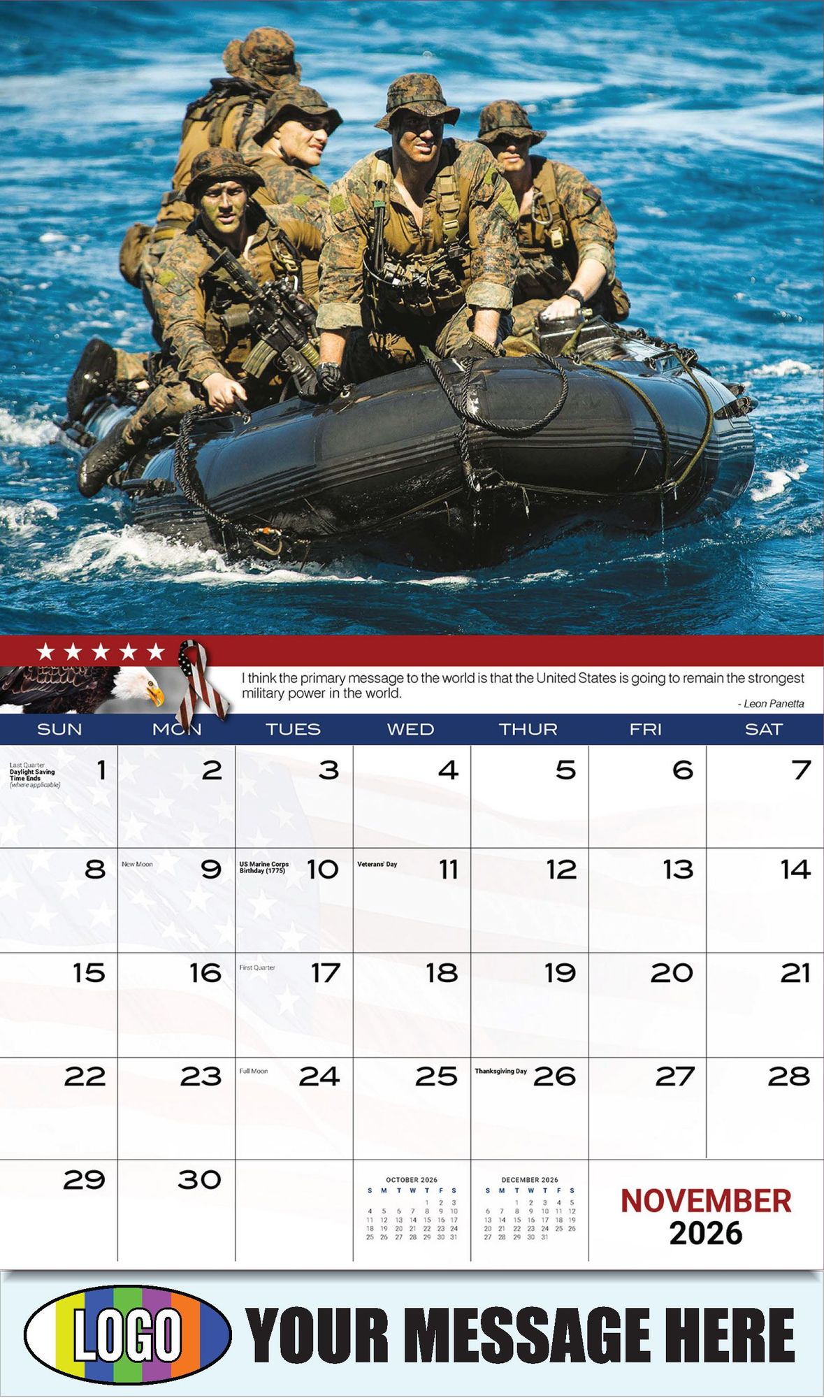 2026 Home of the Brave Business Promotional Calendar