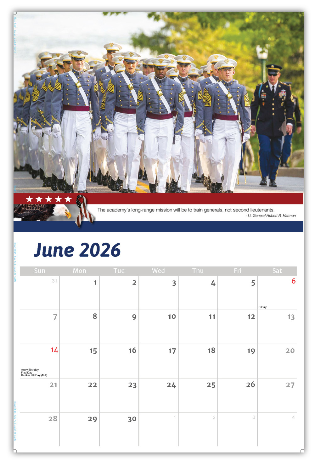 2026 Home of the Brave wall calendar