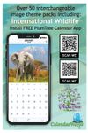 2026 International Wildlife wall calendar
