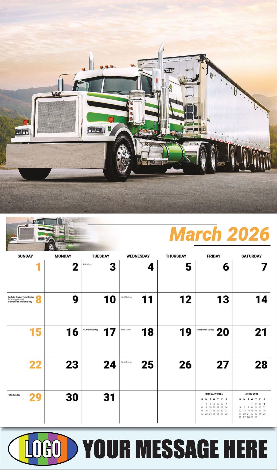 2026 Kings of the Road Business Promotional Calendar