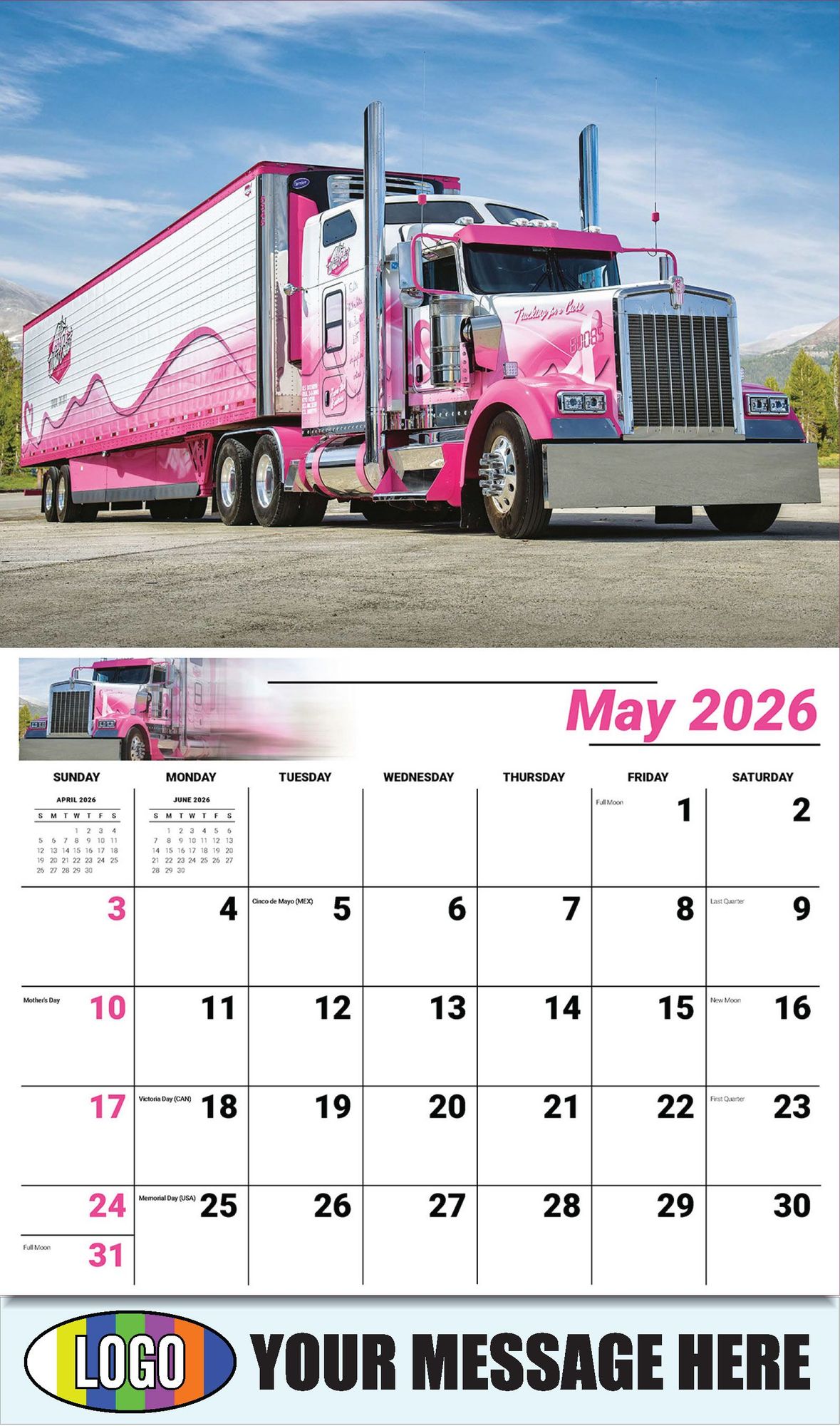 2026 Kings of the Road Business Promotional Calendar