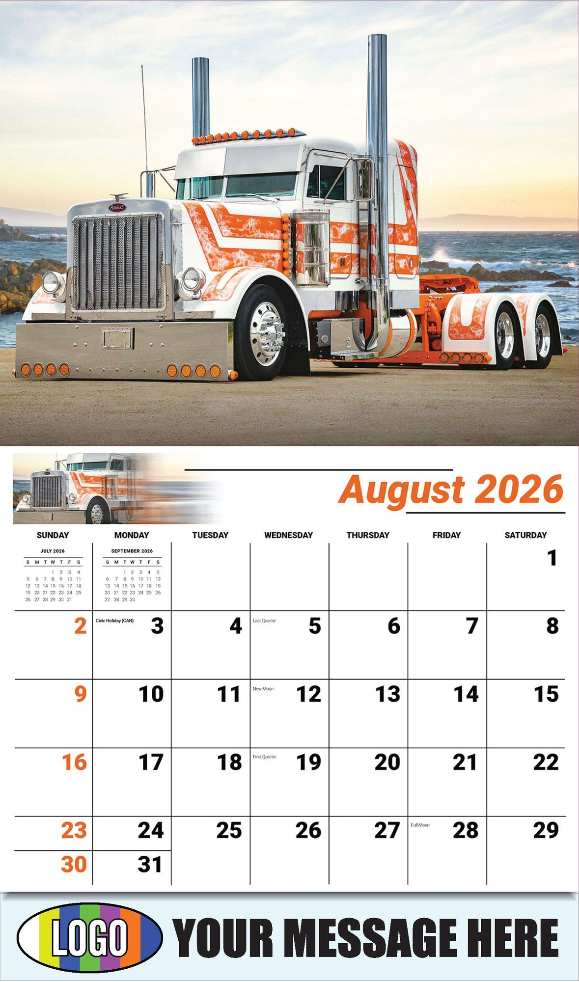 2026 Kings of the Road Business Promotional Calendar