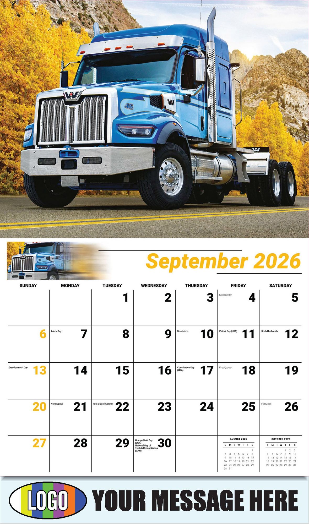 2026 Kings of the Road Business Promotional Calendar