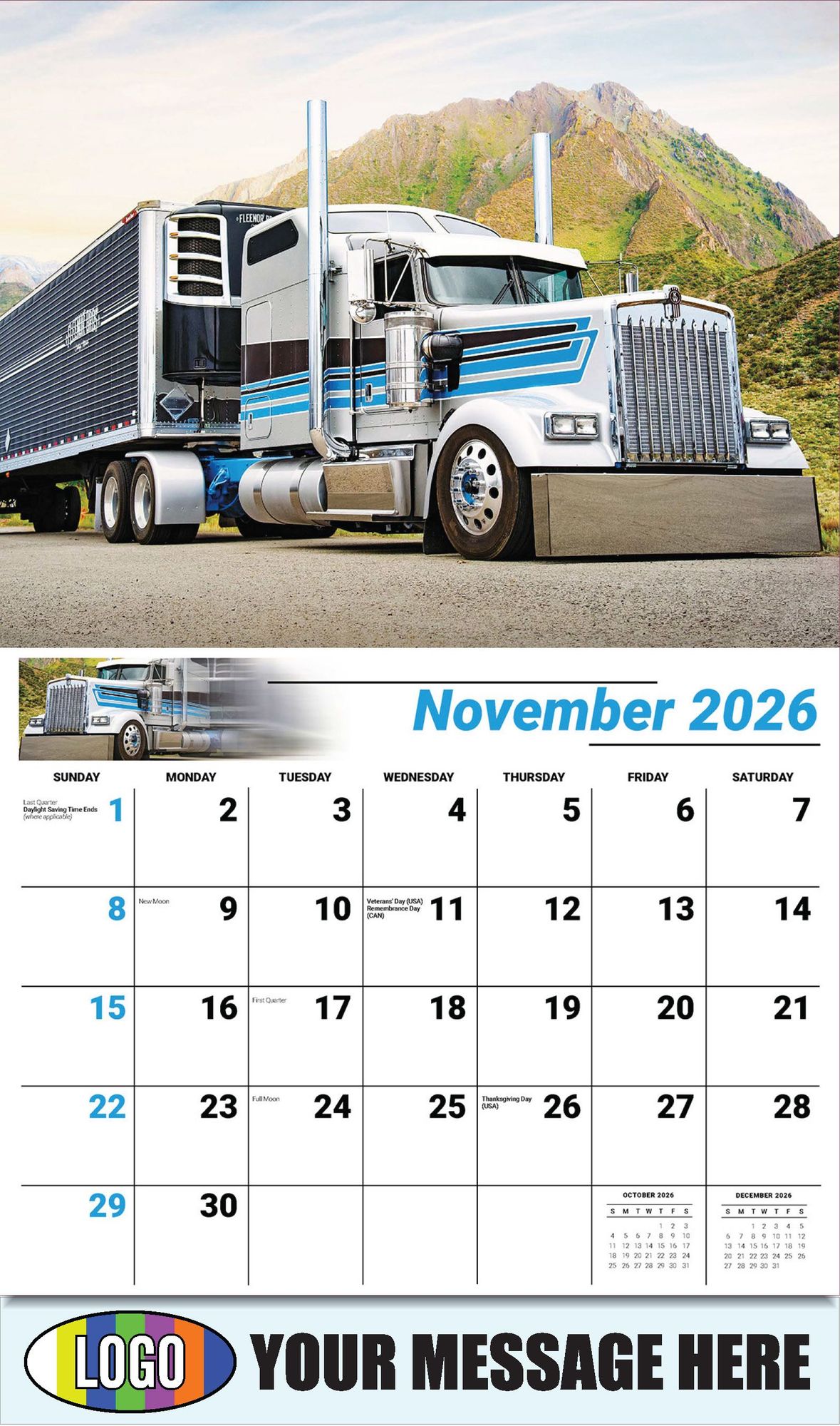 2026 Kings of the Road Business Promotional Calendar