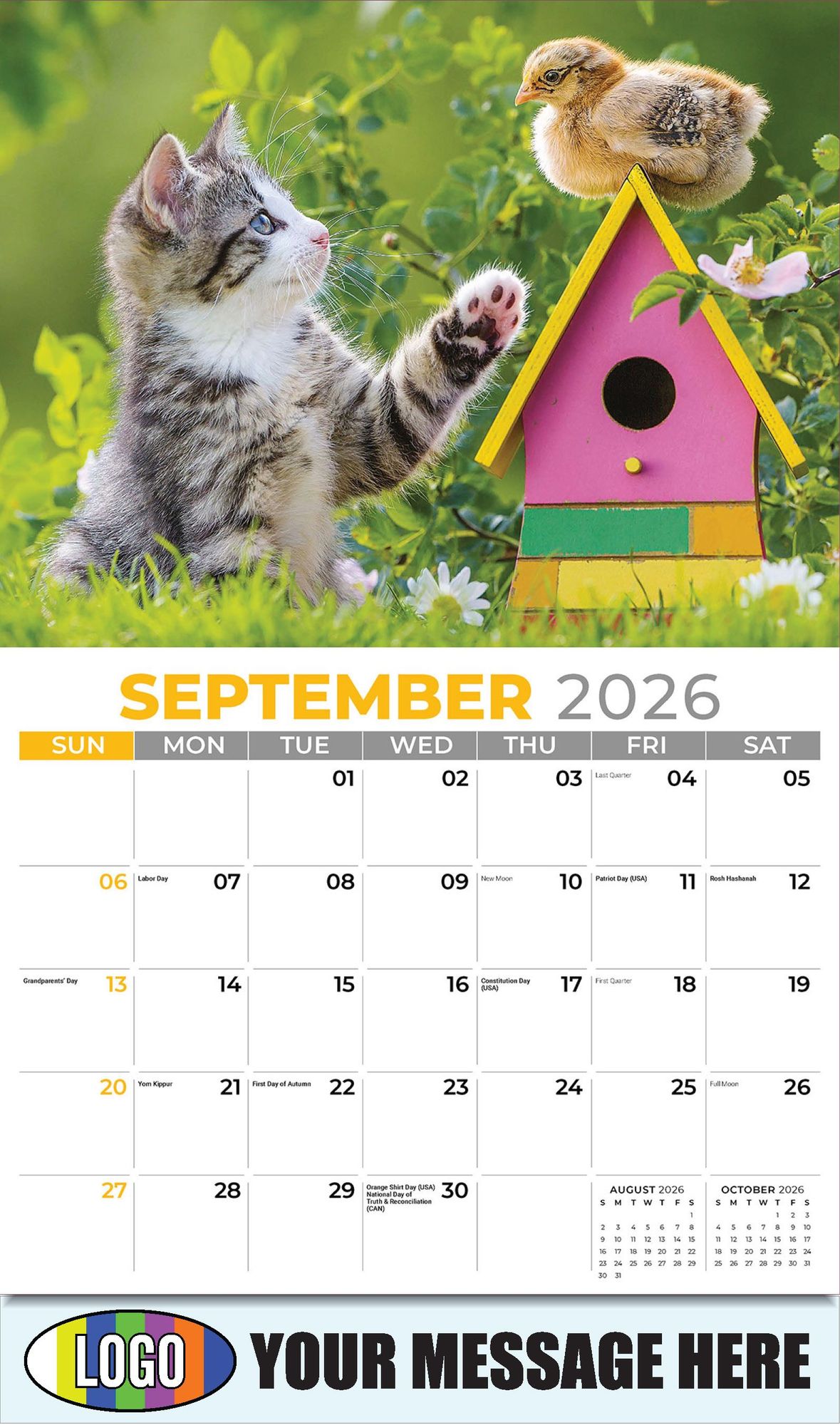 2026 Kittens Business Promotional Calendar