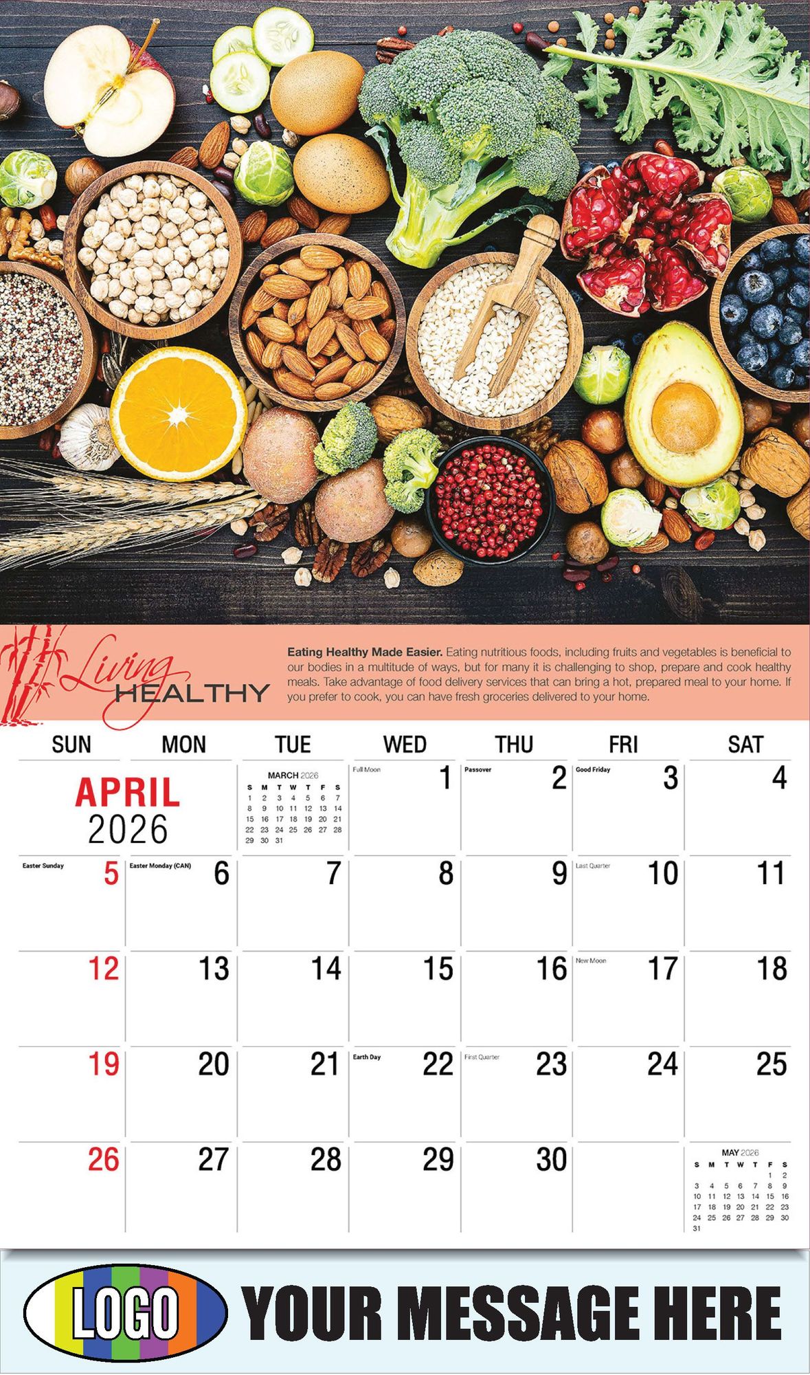 2026 Living Healthy Business Promotional Calendar