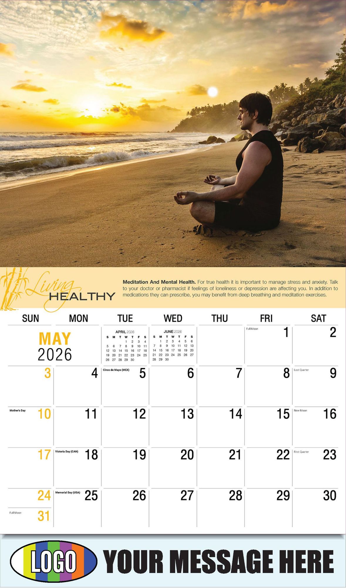 2026 Living Healthy Business Promotional Calendar