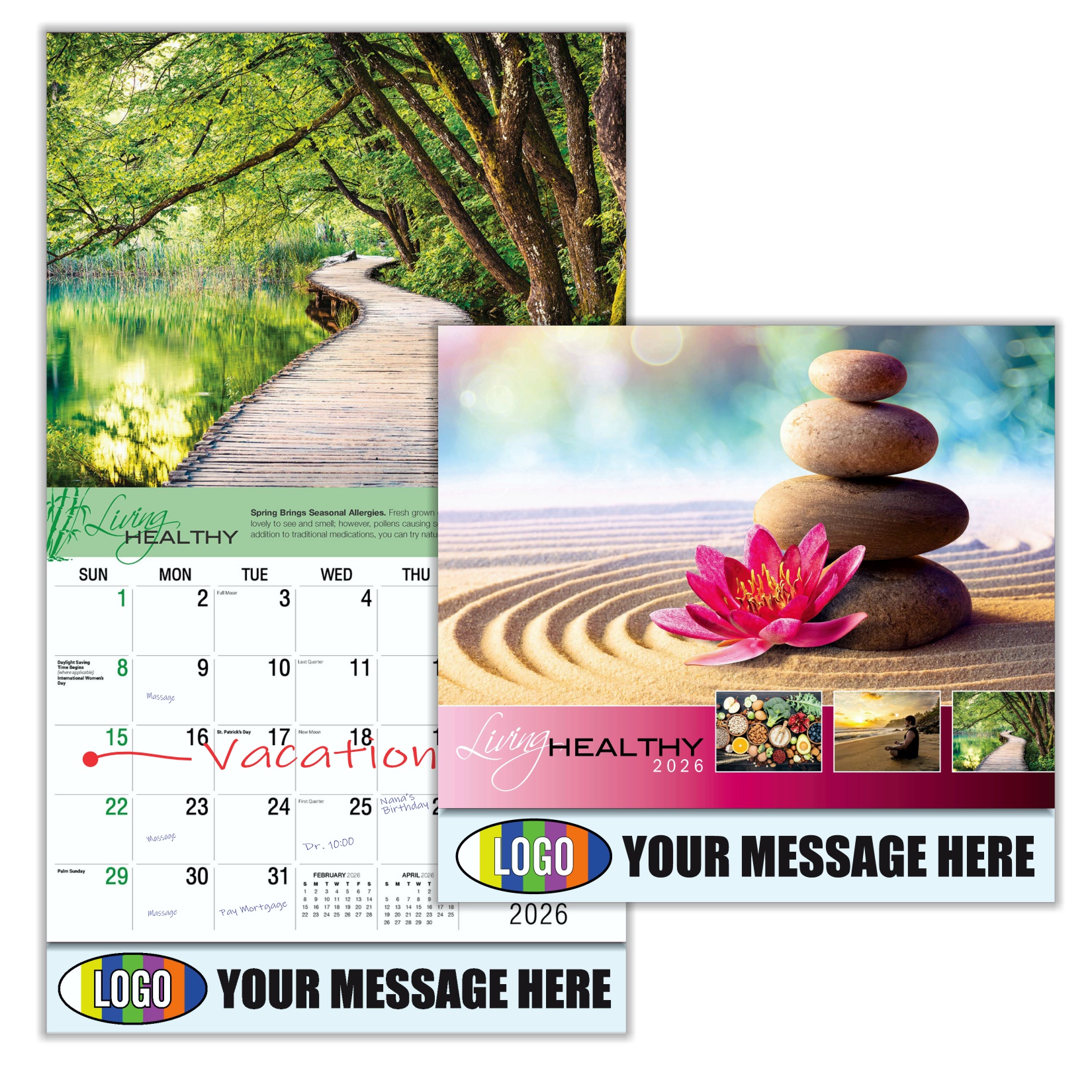 2026 Living Healthy Business Promotional Calendar