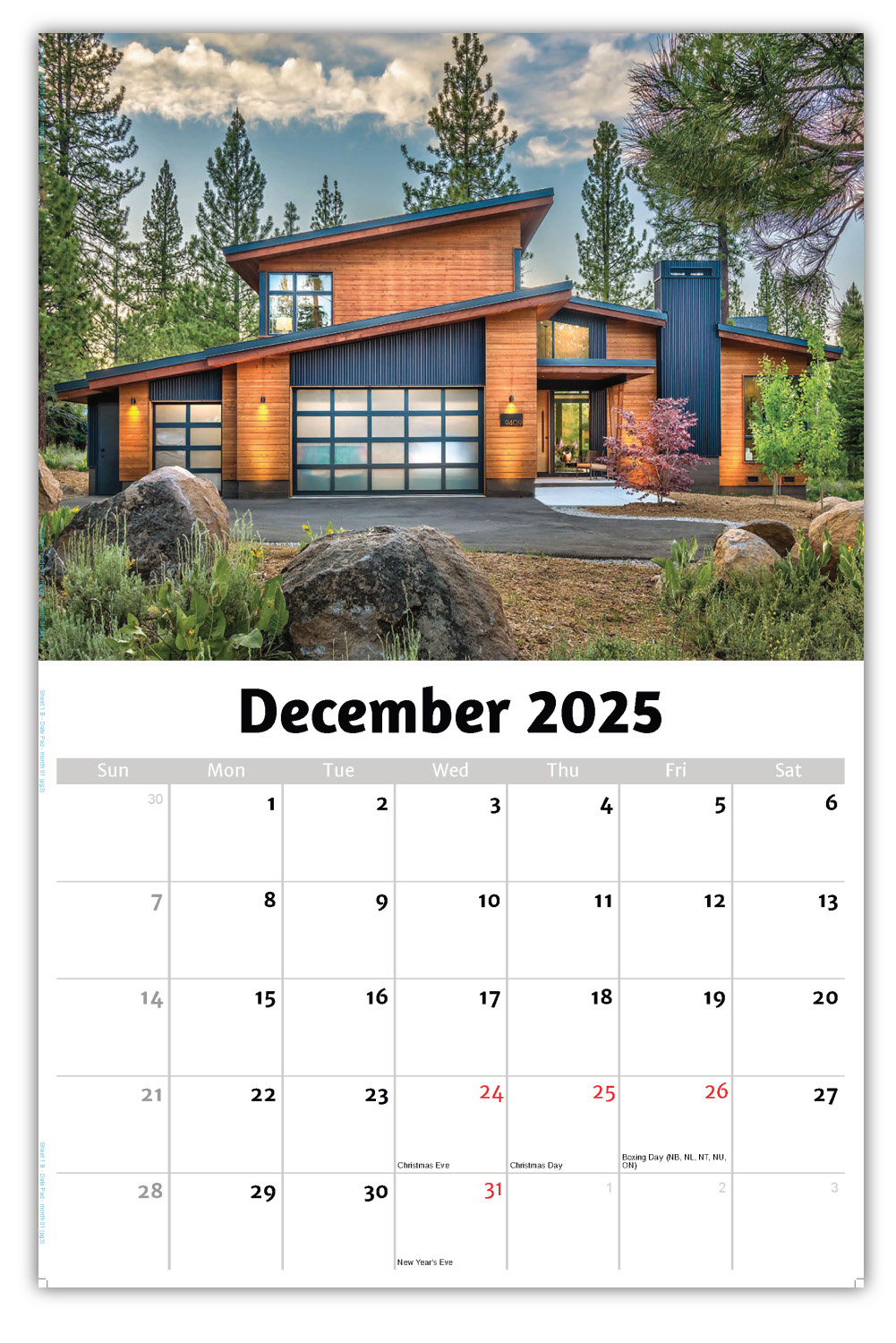 2026 Luxury Homes wall calendar