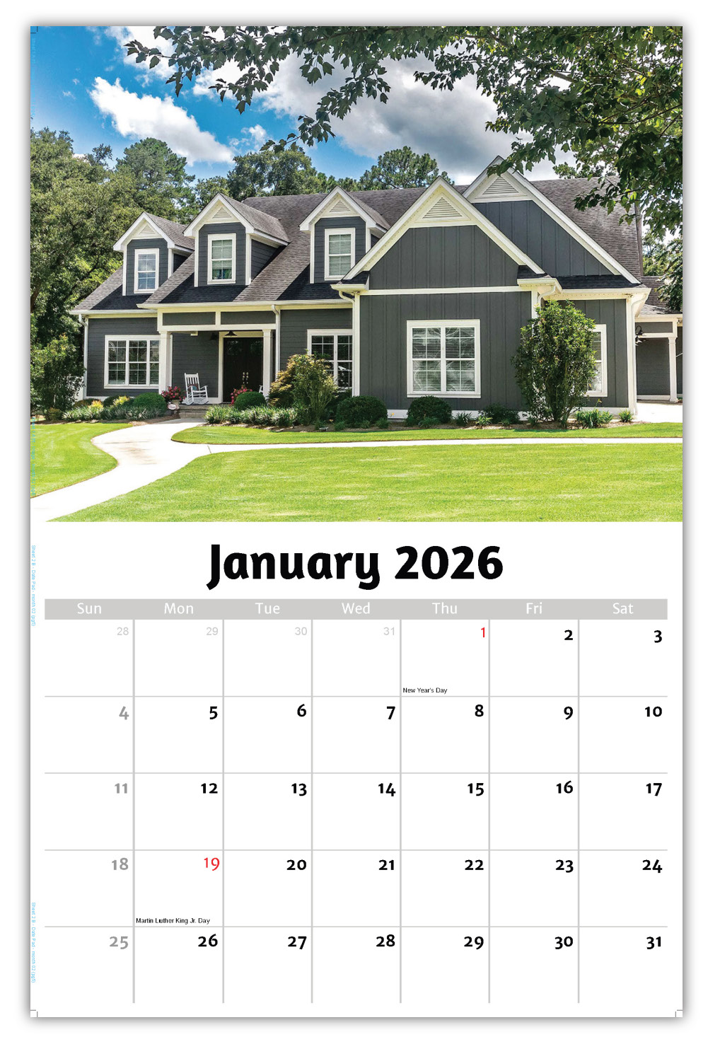 2026 Luxury Homes wall calendar