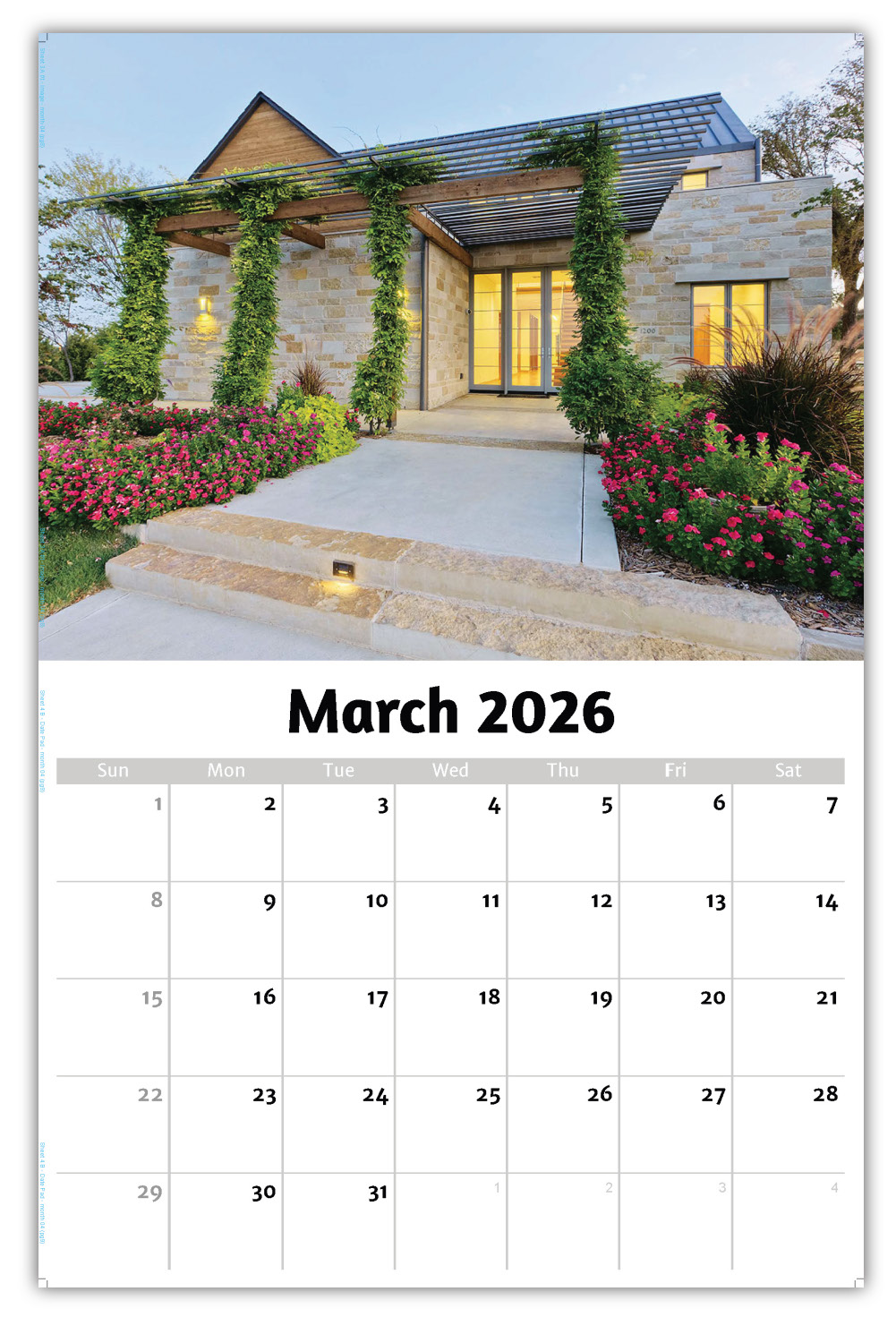 2026 Luxury Homes wall calendar