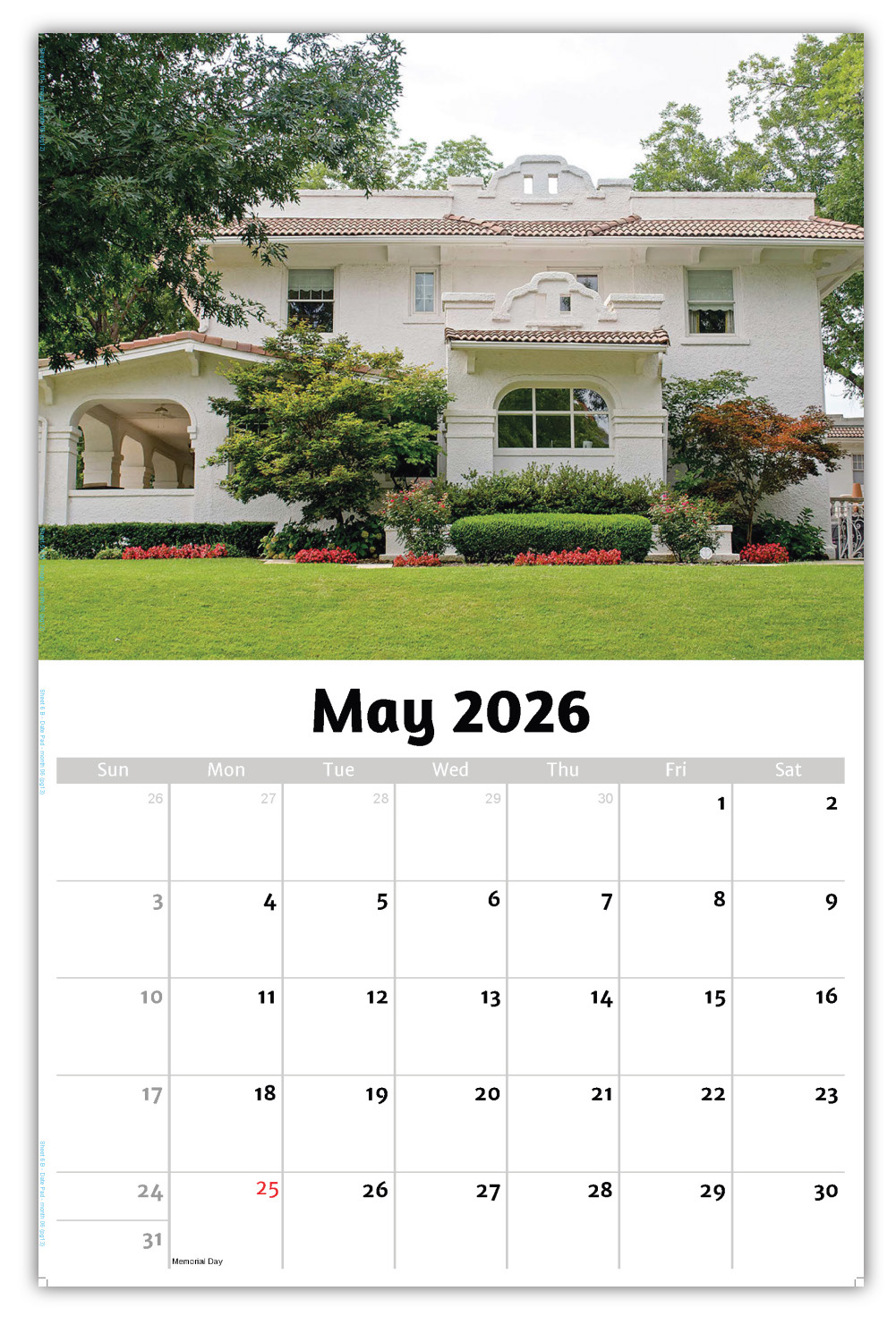2026 Luxury Homes wall calendar
