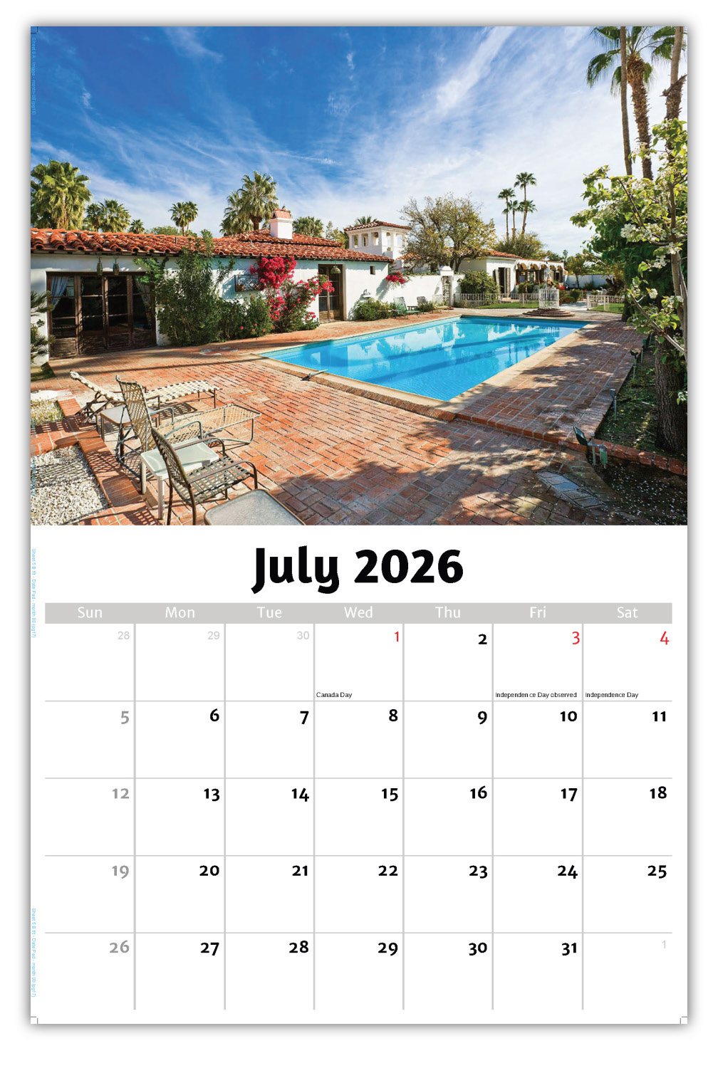 2026 Luxury Homes wall calendar