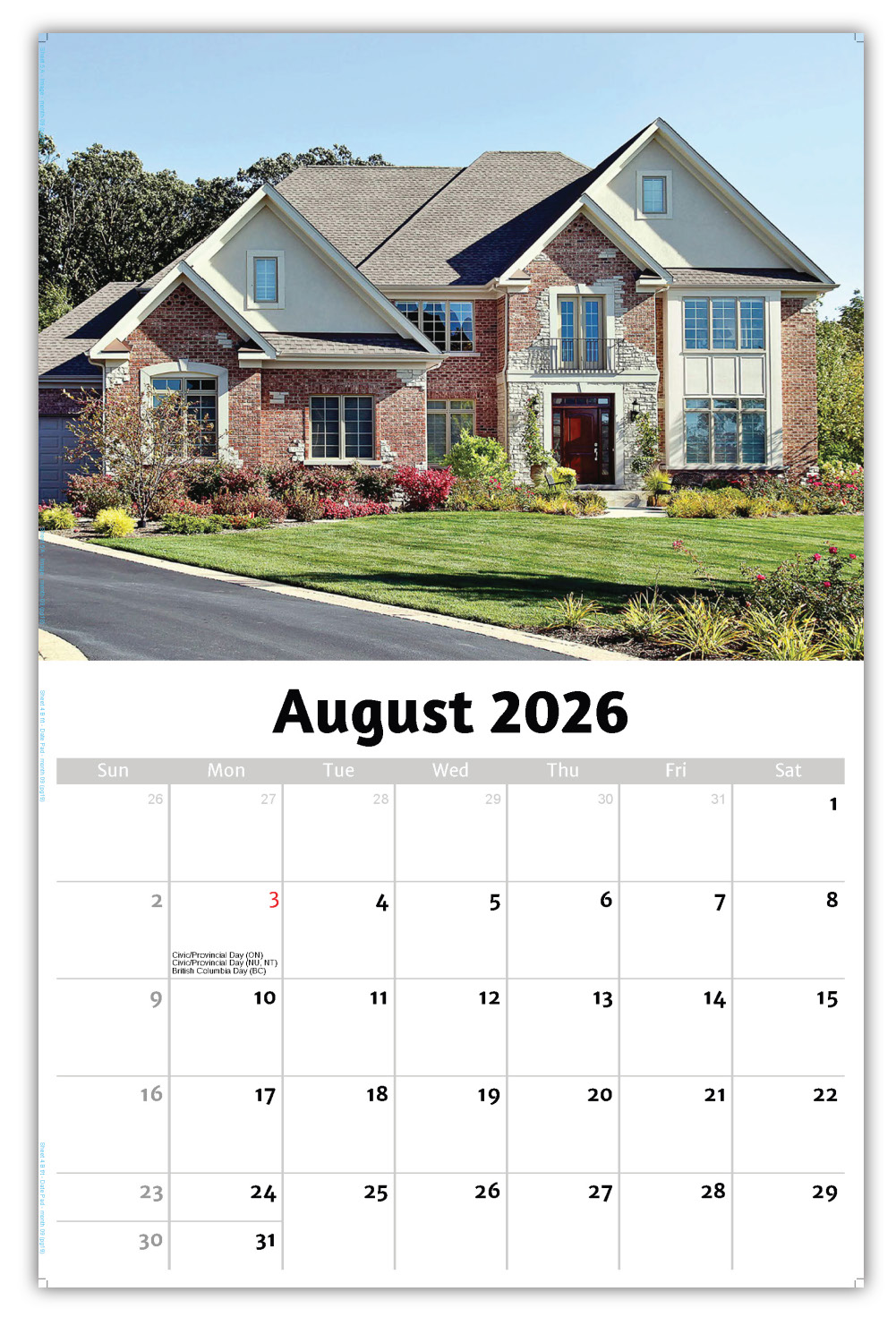2026 Luxury Homes wall calendar