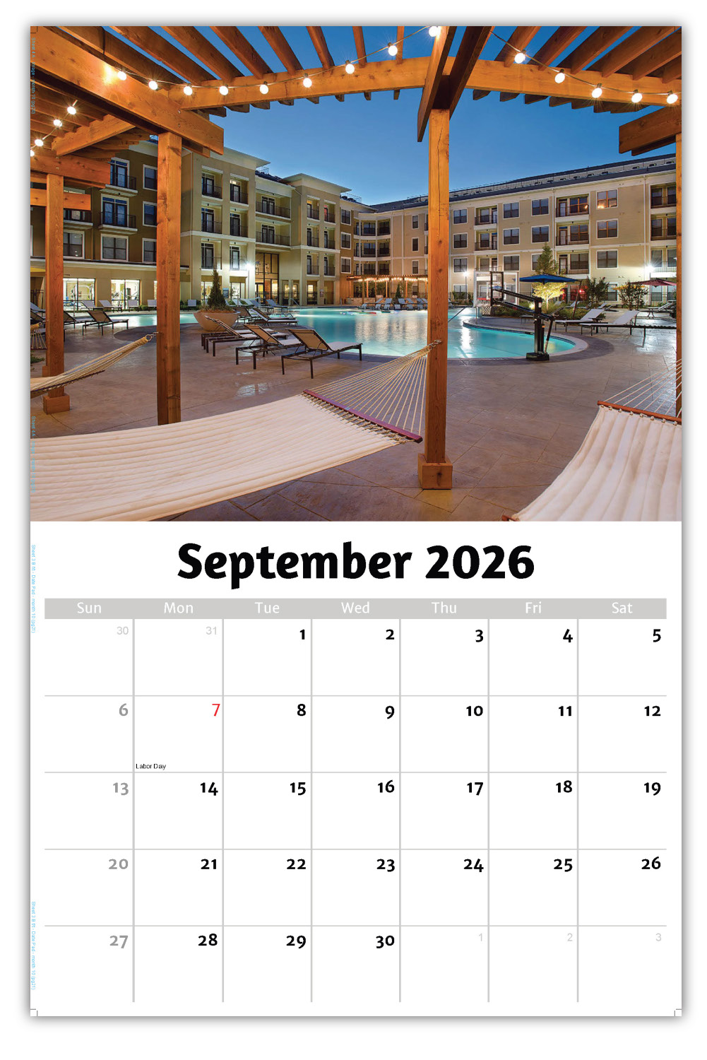 2026 Luxury Homes wall calendar