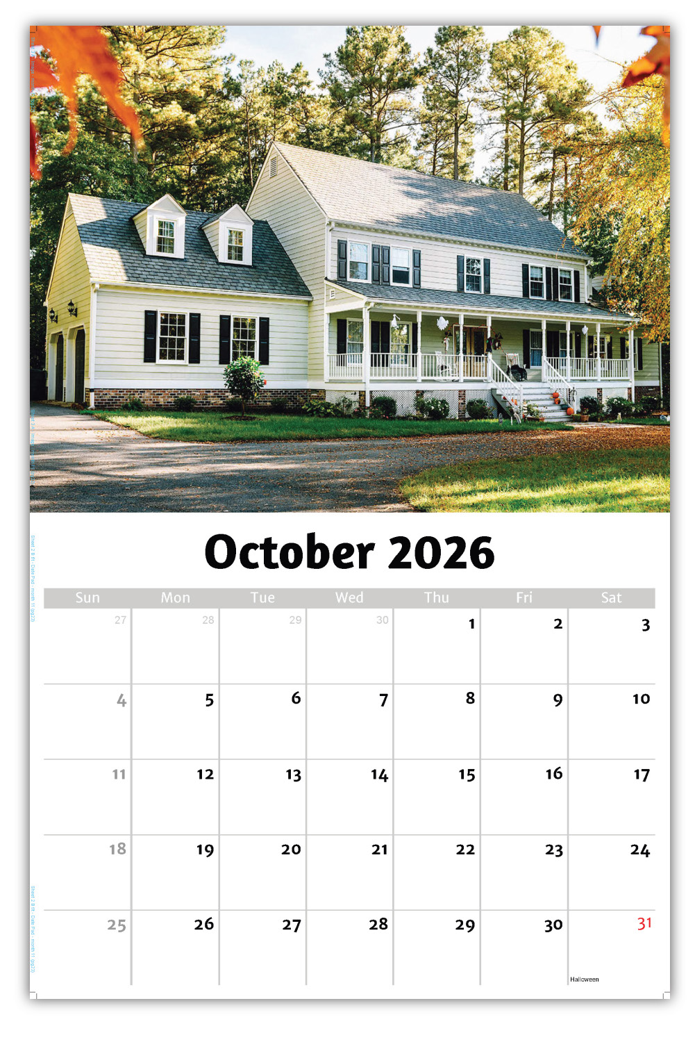 2026 Luxury Homes wall calendar