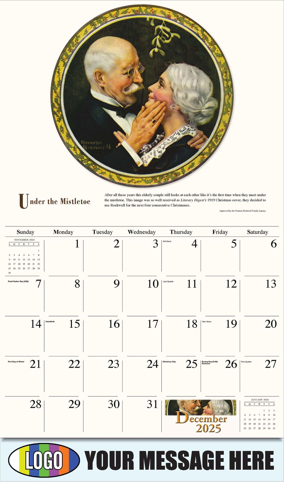 2026 Norman Rockwell Business Promotional Calendar - Memorable Images