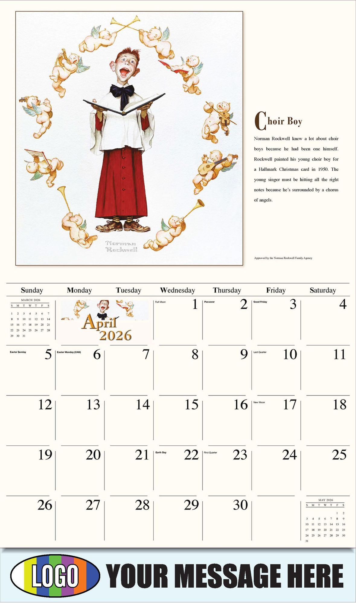 2026 Norman Rockwell Business Promotional Calendar - Memorable Images