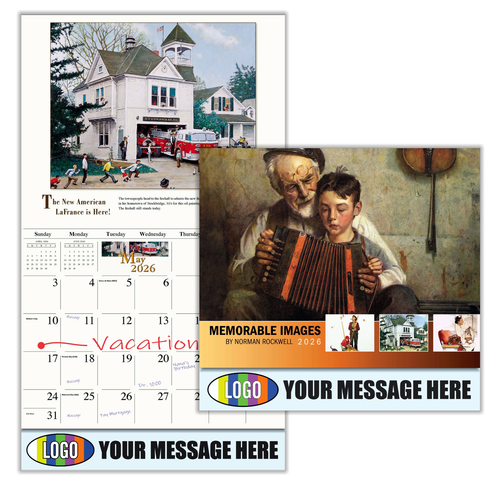 2026 Norman Rockwell Business Promotional Calendar - Memorable Images