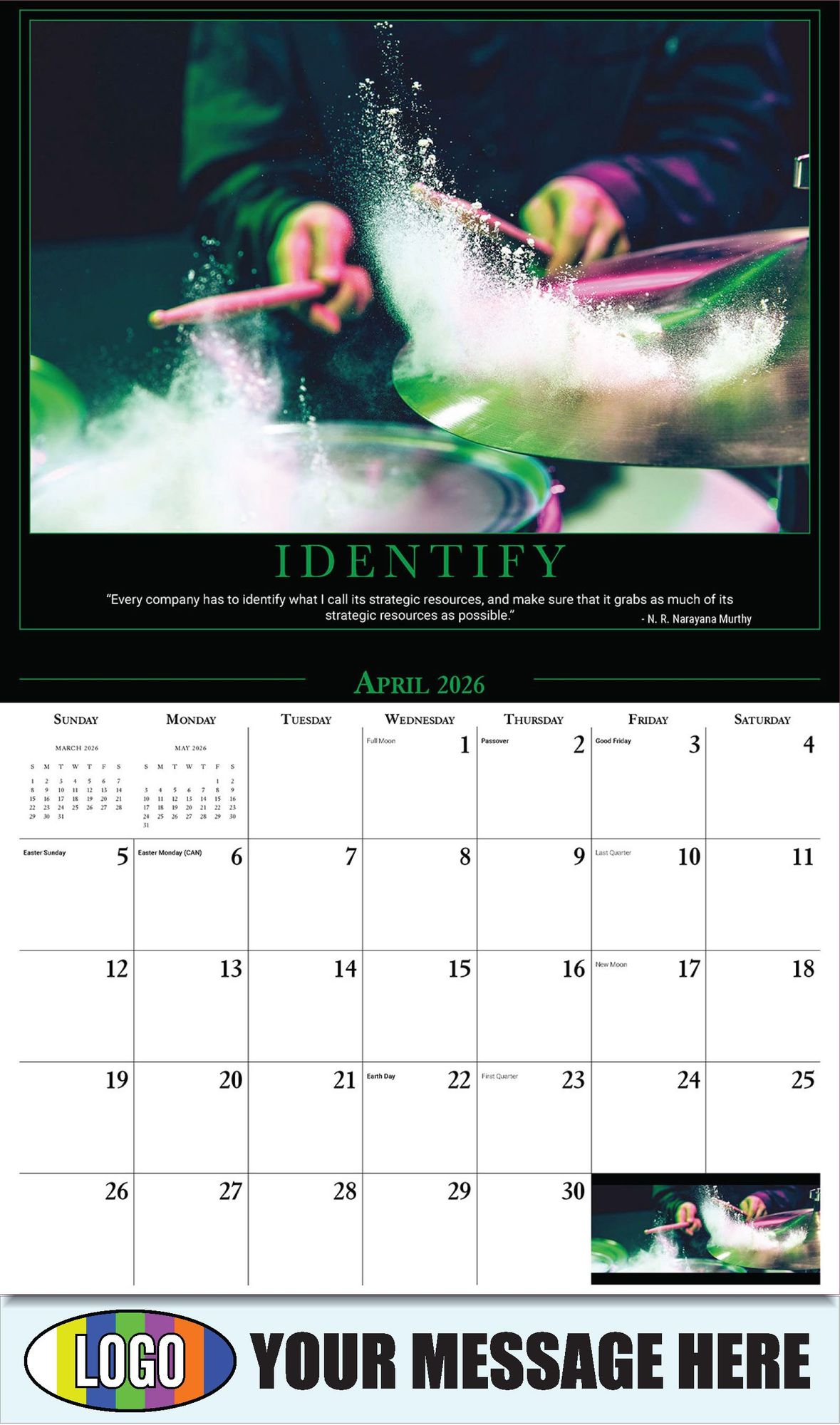 2026 Motivational Poster Business Promotional Calendar