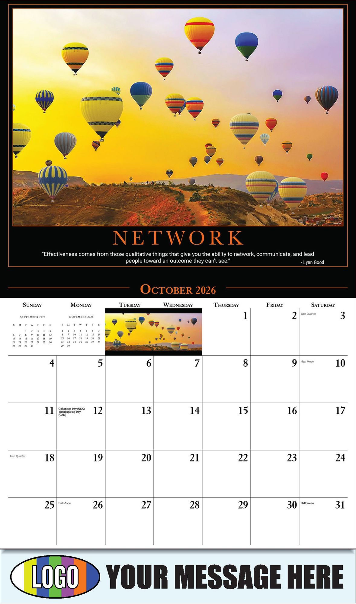 2026 Motivational Poster Business Promotional Calendar