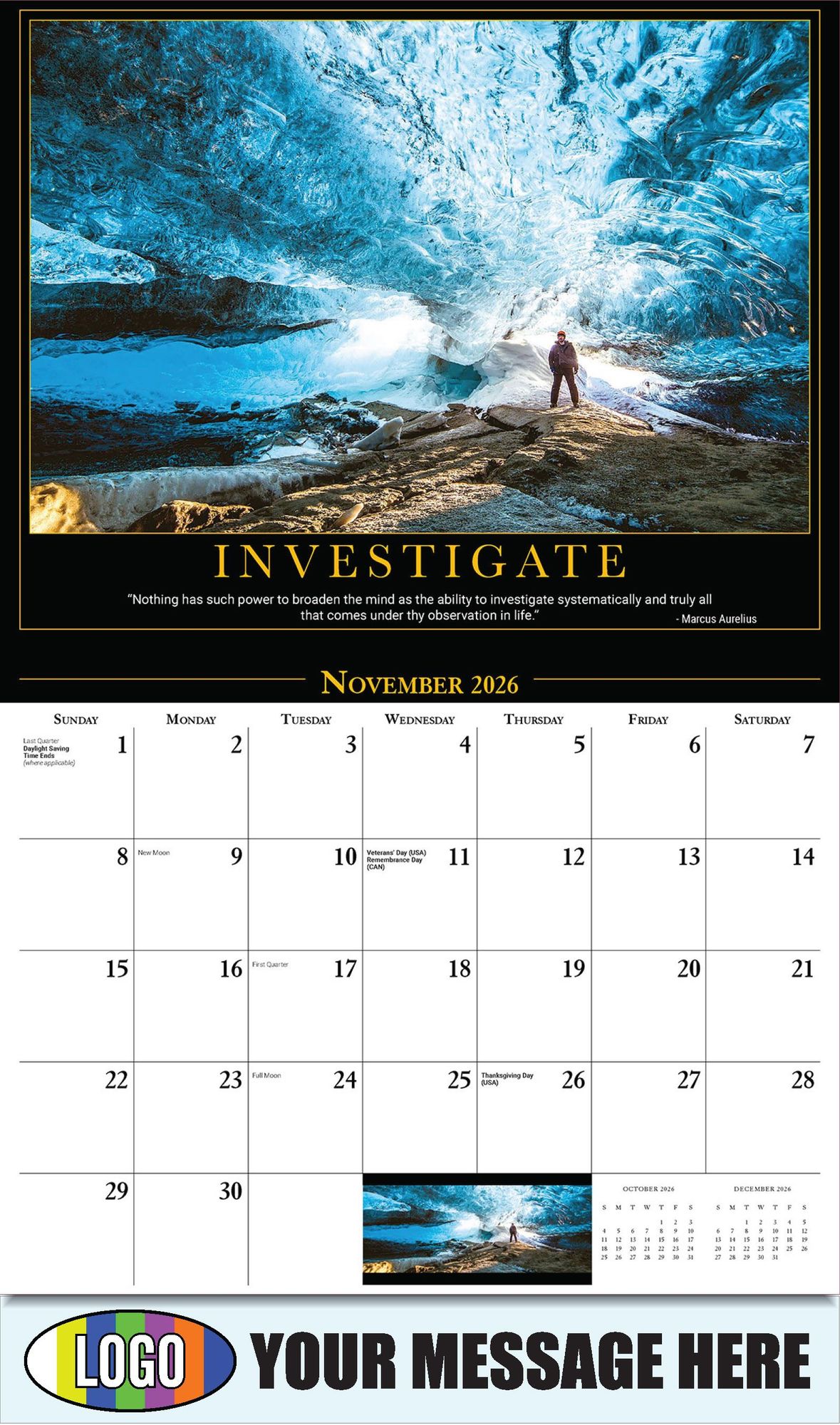 2026 Motivational Poster Business Promotional Calendar
