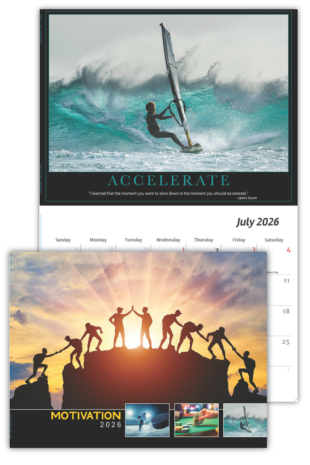 2026 Motivational Posters wall calendar