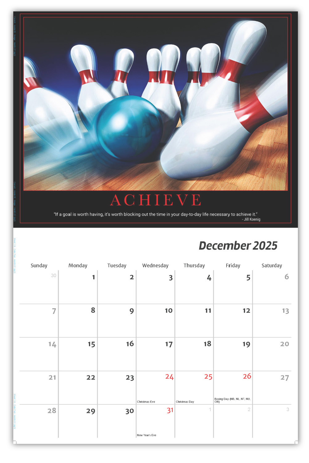 2026 Motivational Posters wall calendar