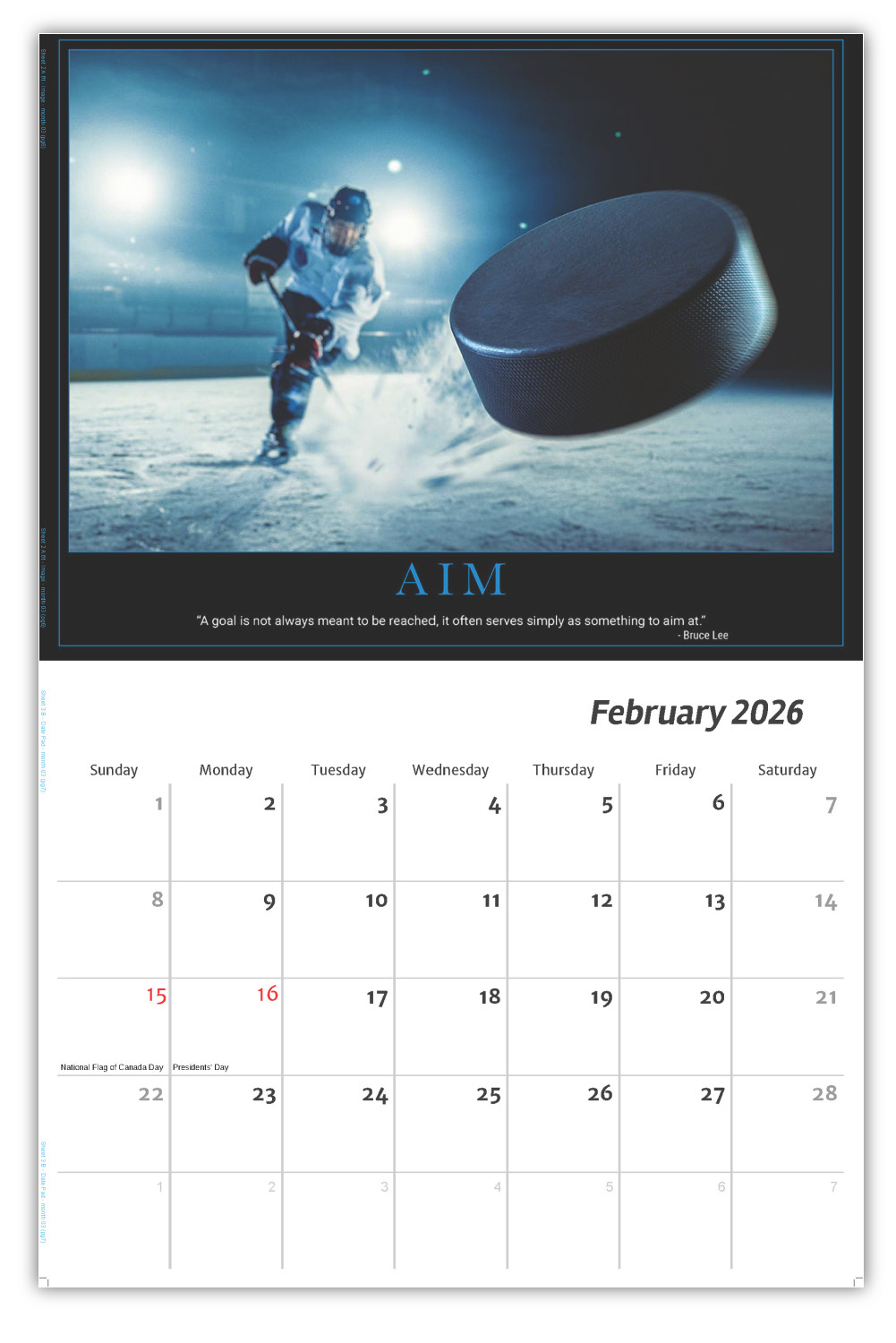 2026 Motivational Posters wall calendar