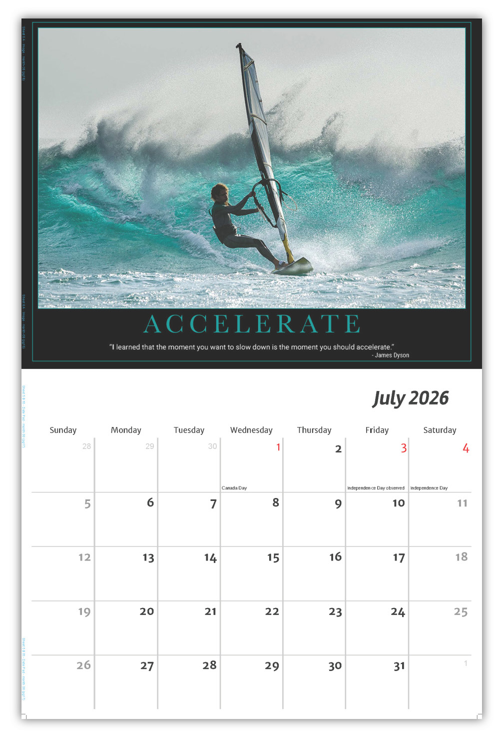 2026 Motivational Posters wall calendar