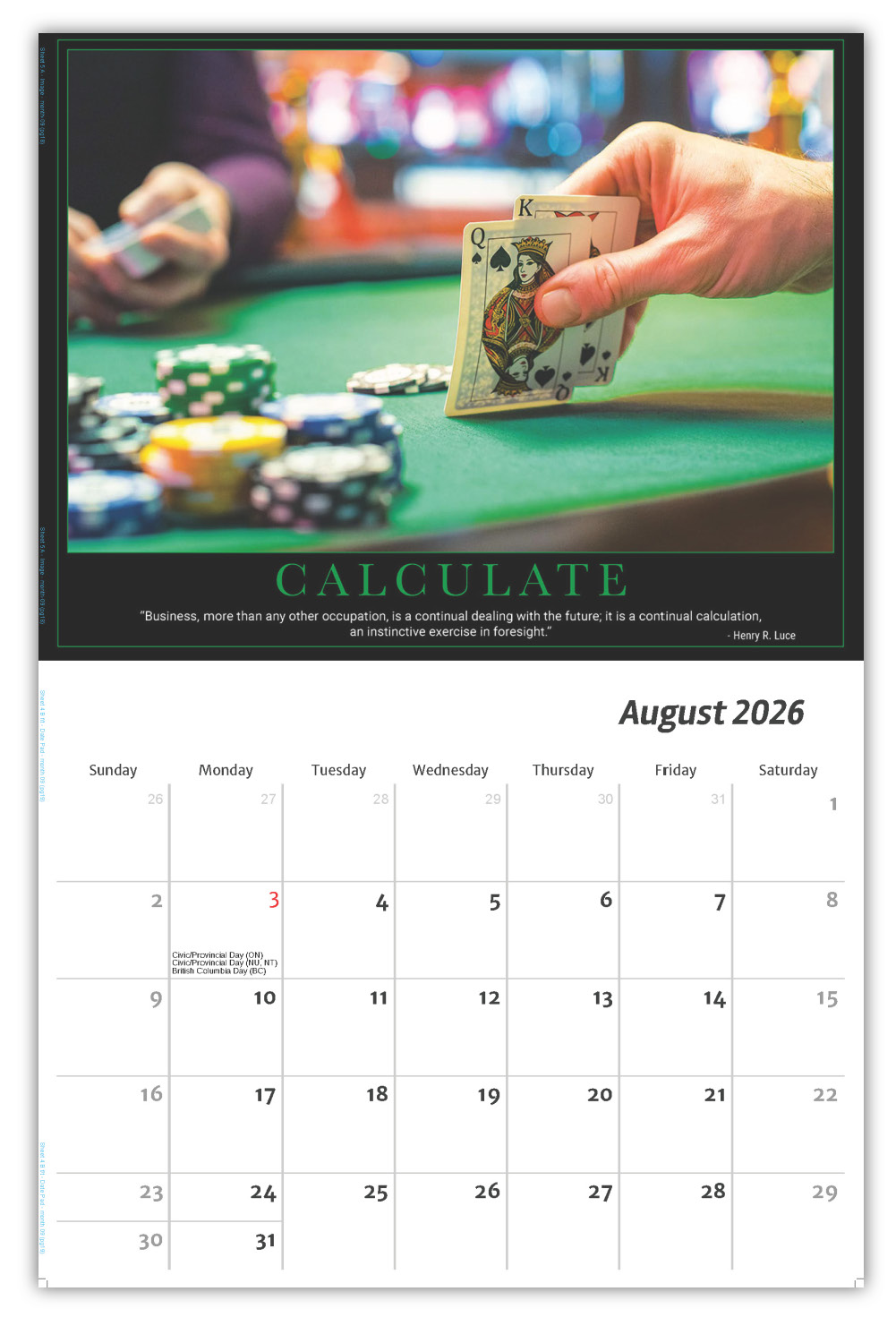 2026 Motivational Posters wall calendar