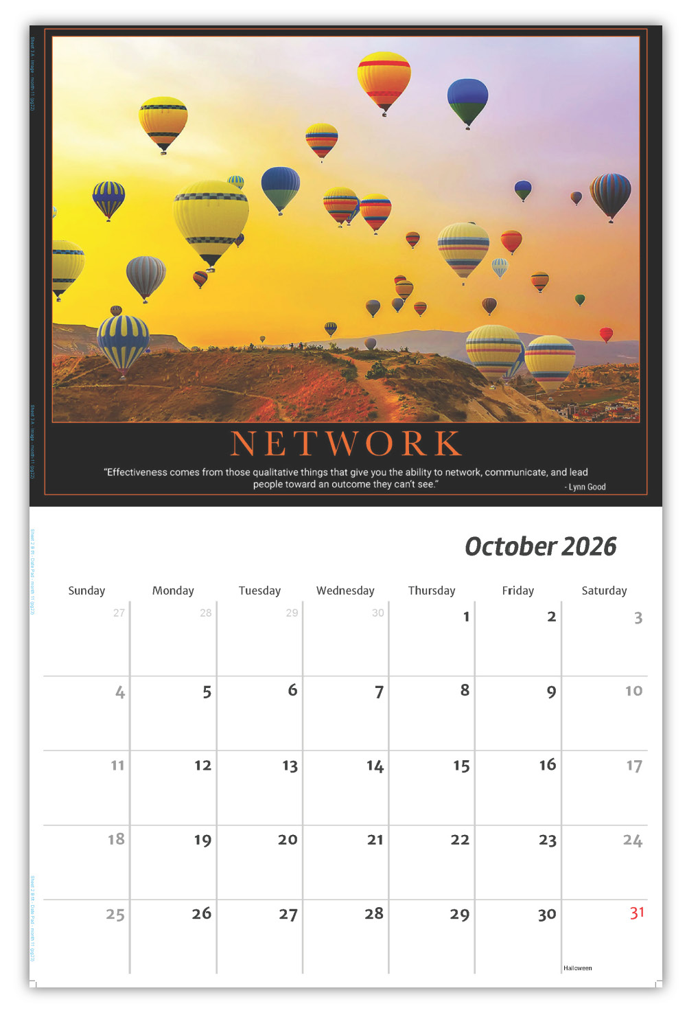 2026 Motivational Posters wall calendar