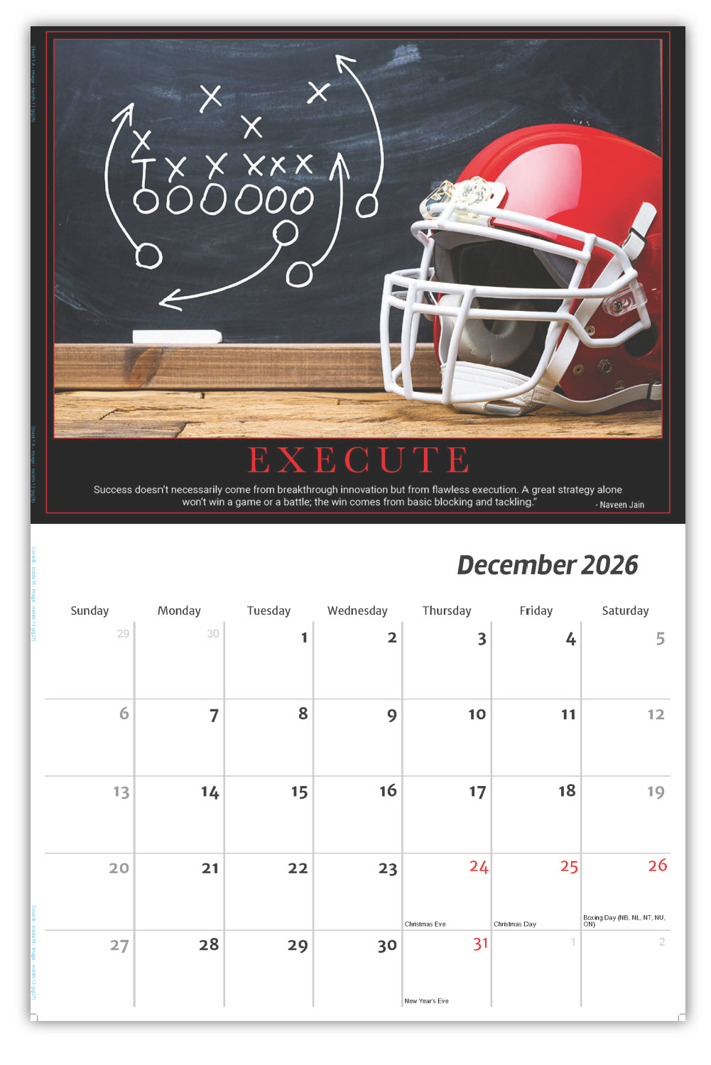 2026 Motivational Posters wall calendar