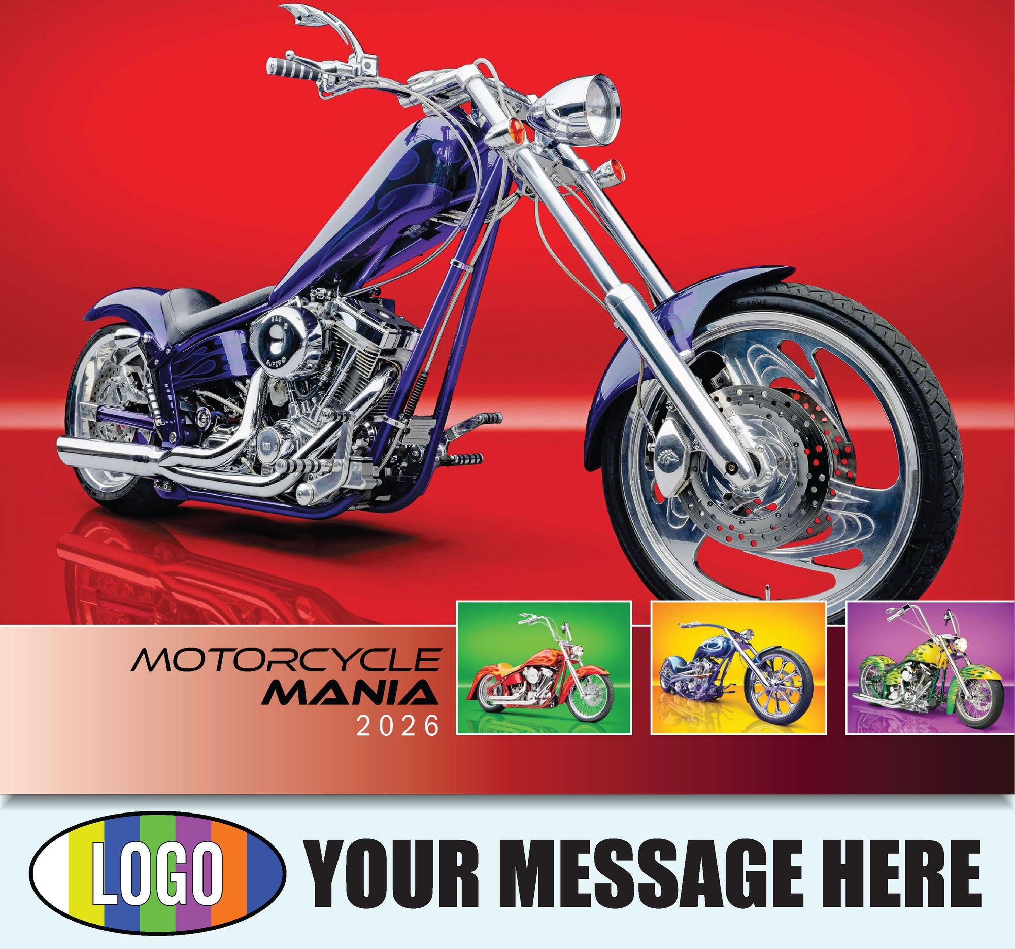 2026 Motorcycle Mania Business Promotional Calendar