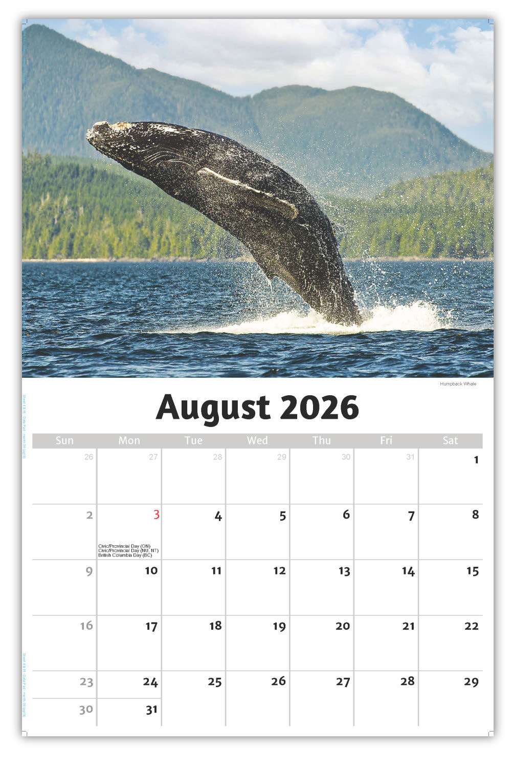 2026 Wall Calendar - North American Wildlife