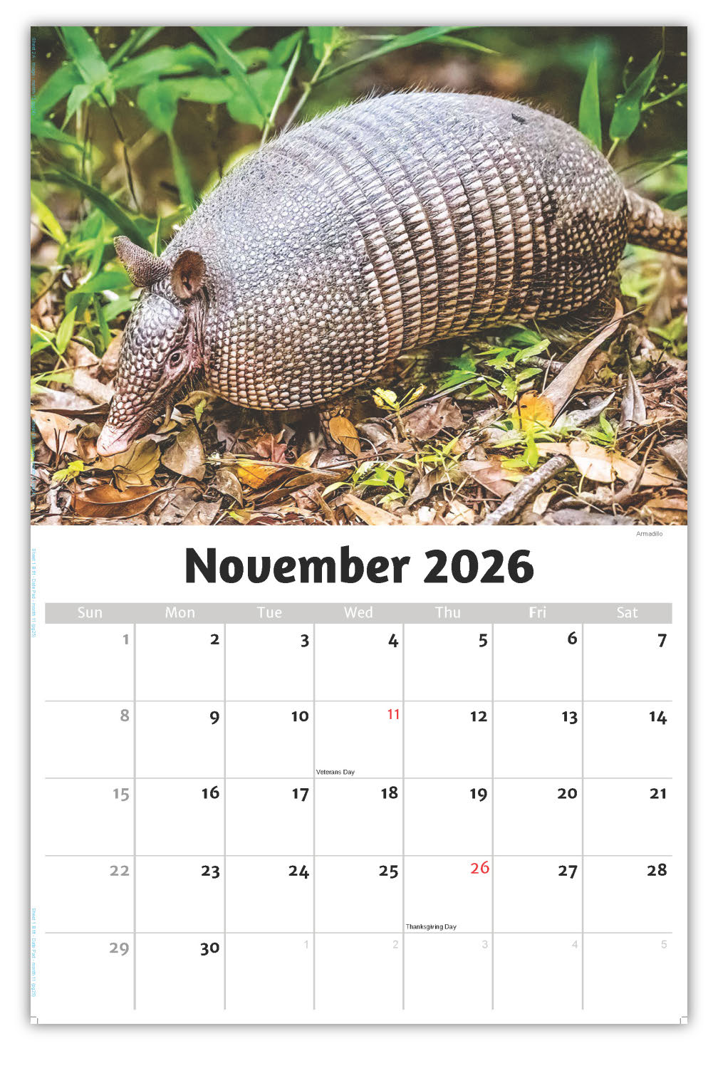 2026 Wall Calendar - North American Wildlife