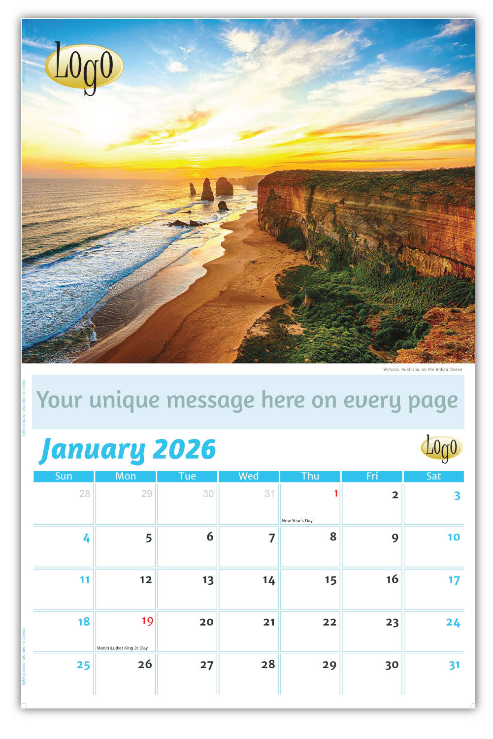 Custom Business Promotional Calendar